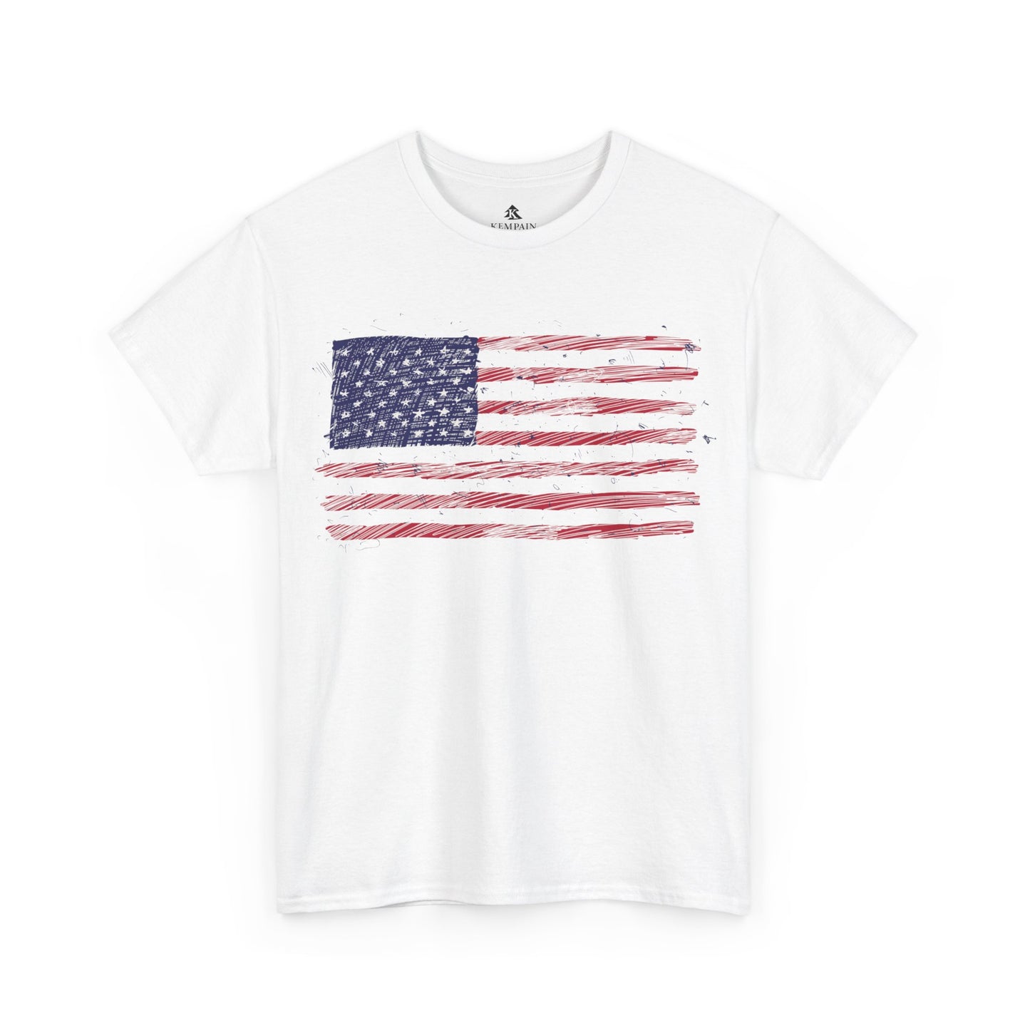 🇺🇸 American Flag Graphic— Adult Unisex Cotton T-Shirt