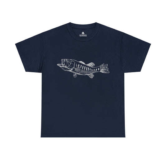 Largemouth Bass Graphic — Adult Heavy Cotton Tee