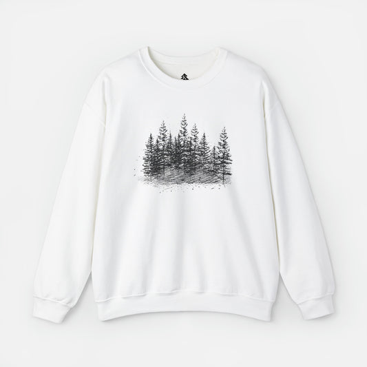 🌲 Forest Trees Graphic - Adult Crewneck Sweatshirt