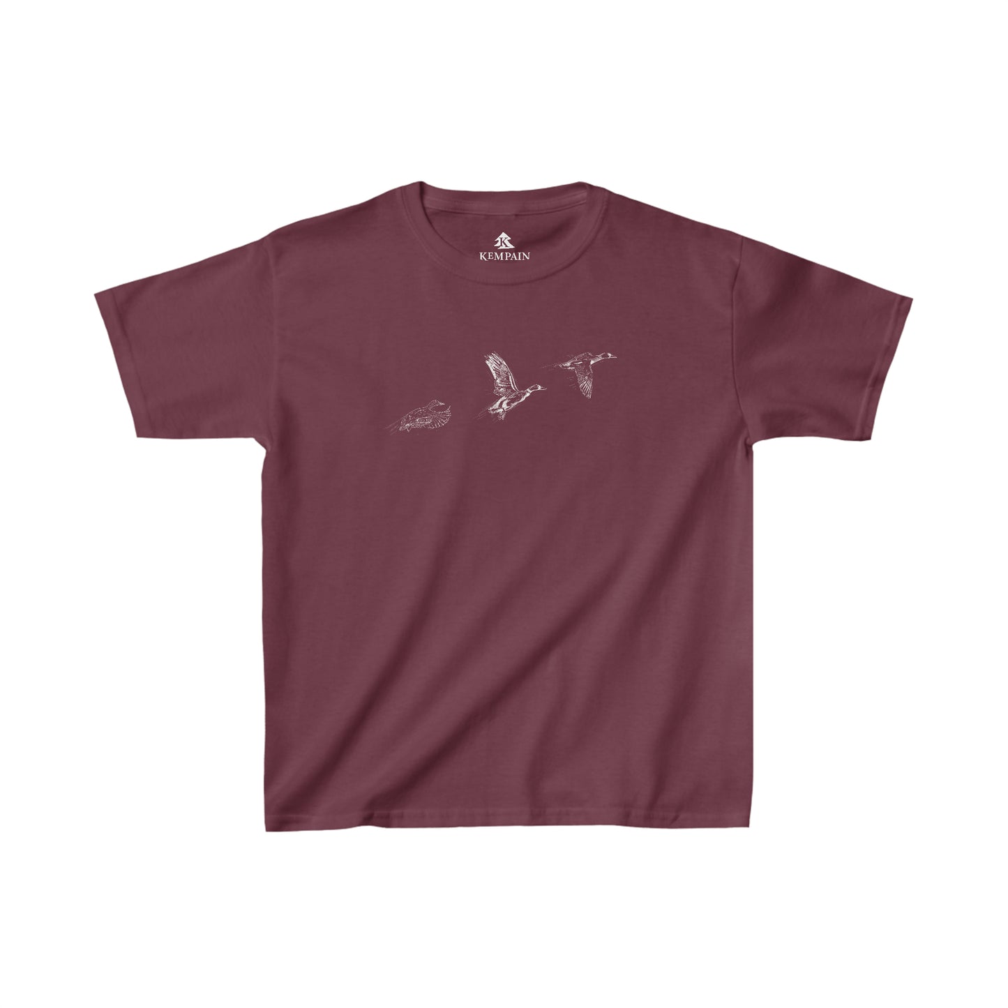 🦆 Flying Ducks Graphic - Kids' Cotton Tee