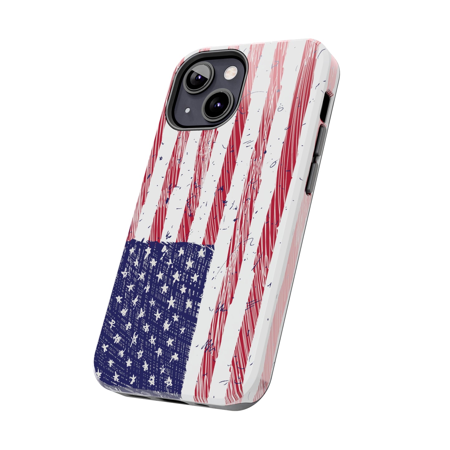 Tough Phone Cases - American Flag Illustration