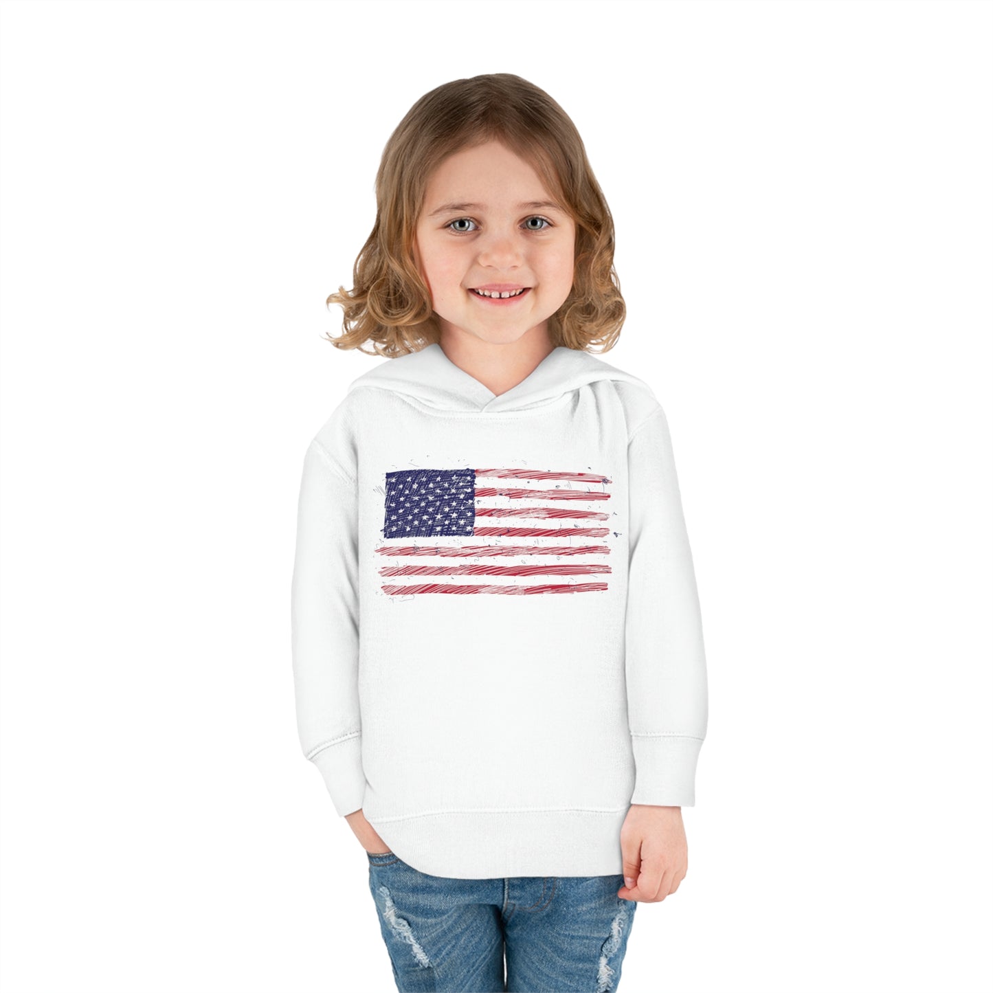 🇺🇸 American Flag Graphic - Toddler Hoodie