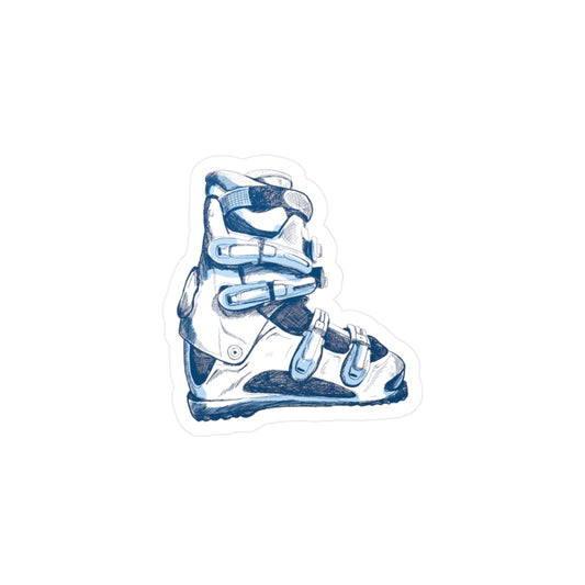 Ski Boot Vinyl Decal (L)