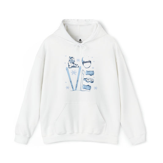 ⛷️❤️  Ski "LOVE" Graphic - Adult Hoodie