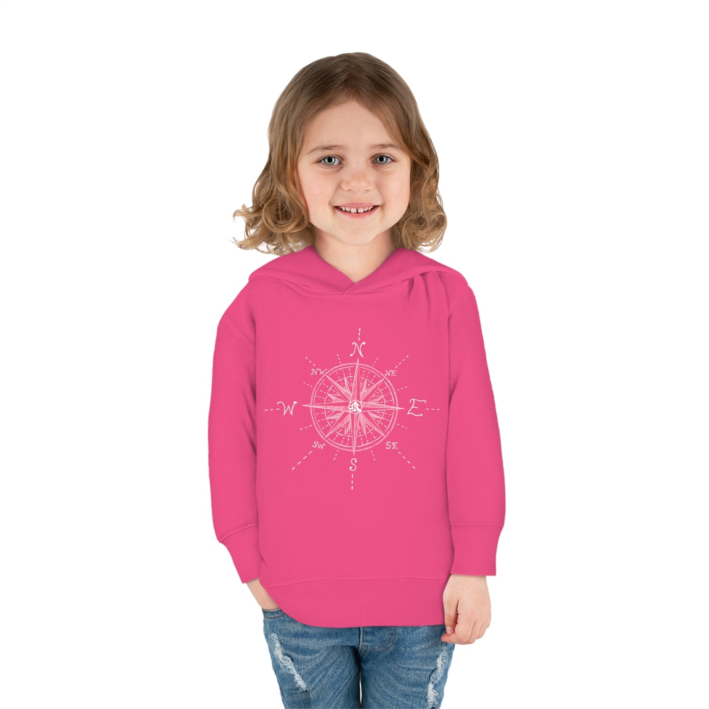 🧭 Compass Rose Illustration - Toddler Hoodie