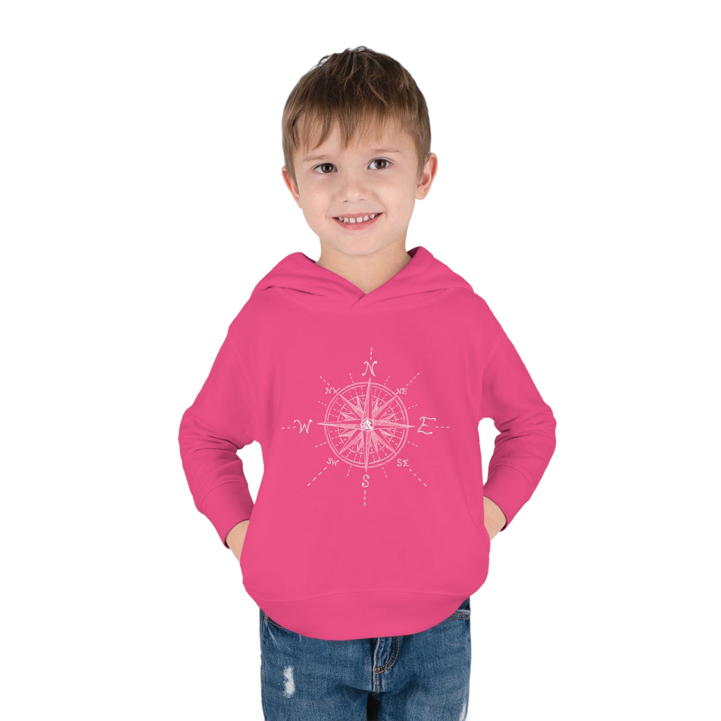 🧭 Compass Rose Illustration - Toddler Hoodie