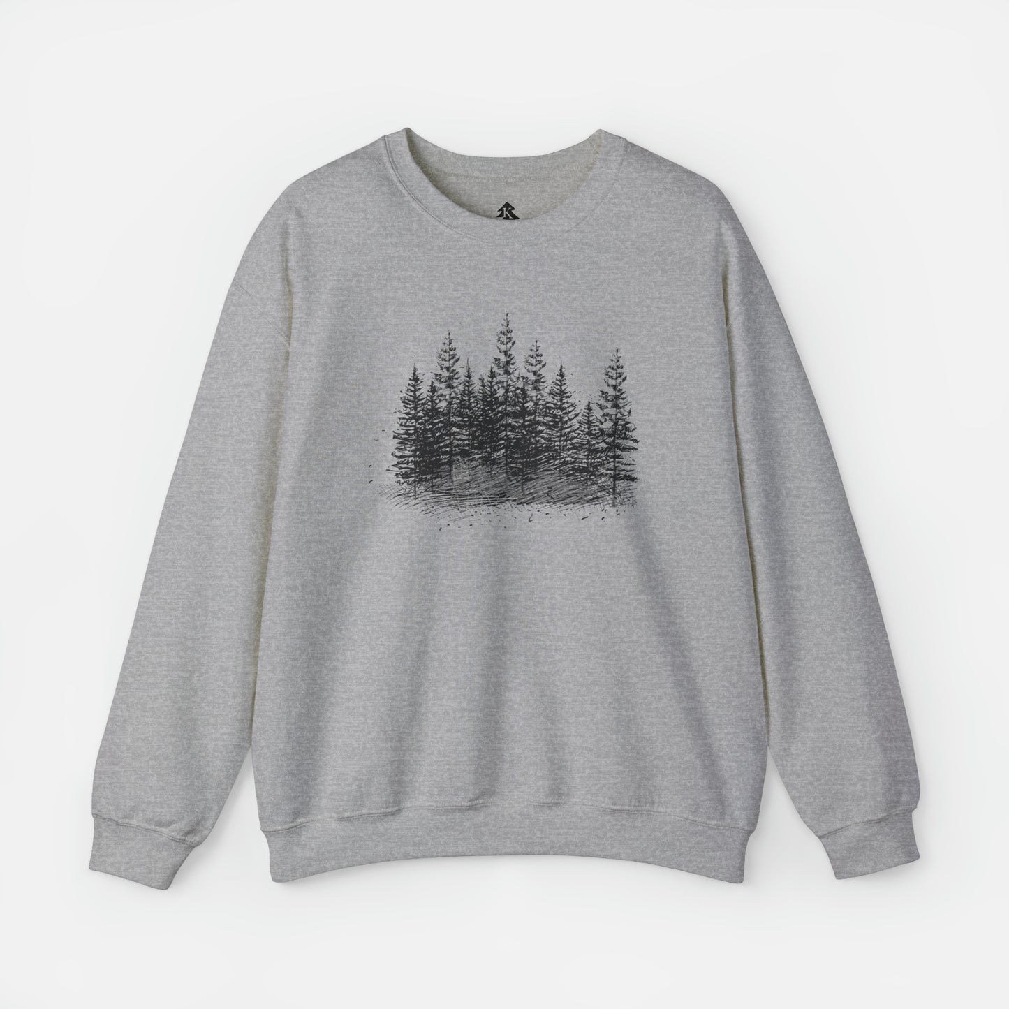 🌲 Forest Trees Graphic - Adult Crewneck Sweatshirt