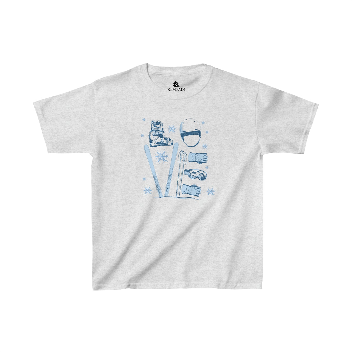 ⛷️ ❤️ Ski "LOVE" Graphic - Kids Cotton Tee