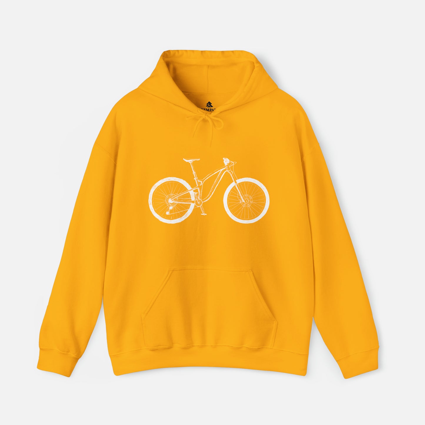 🚴‍♀️ Hand-Illustrated Bicycle Graphic - Adult Hooded Sweatshirt