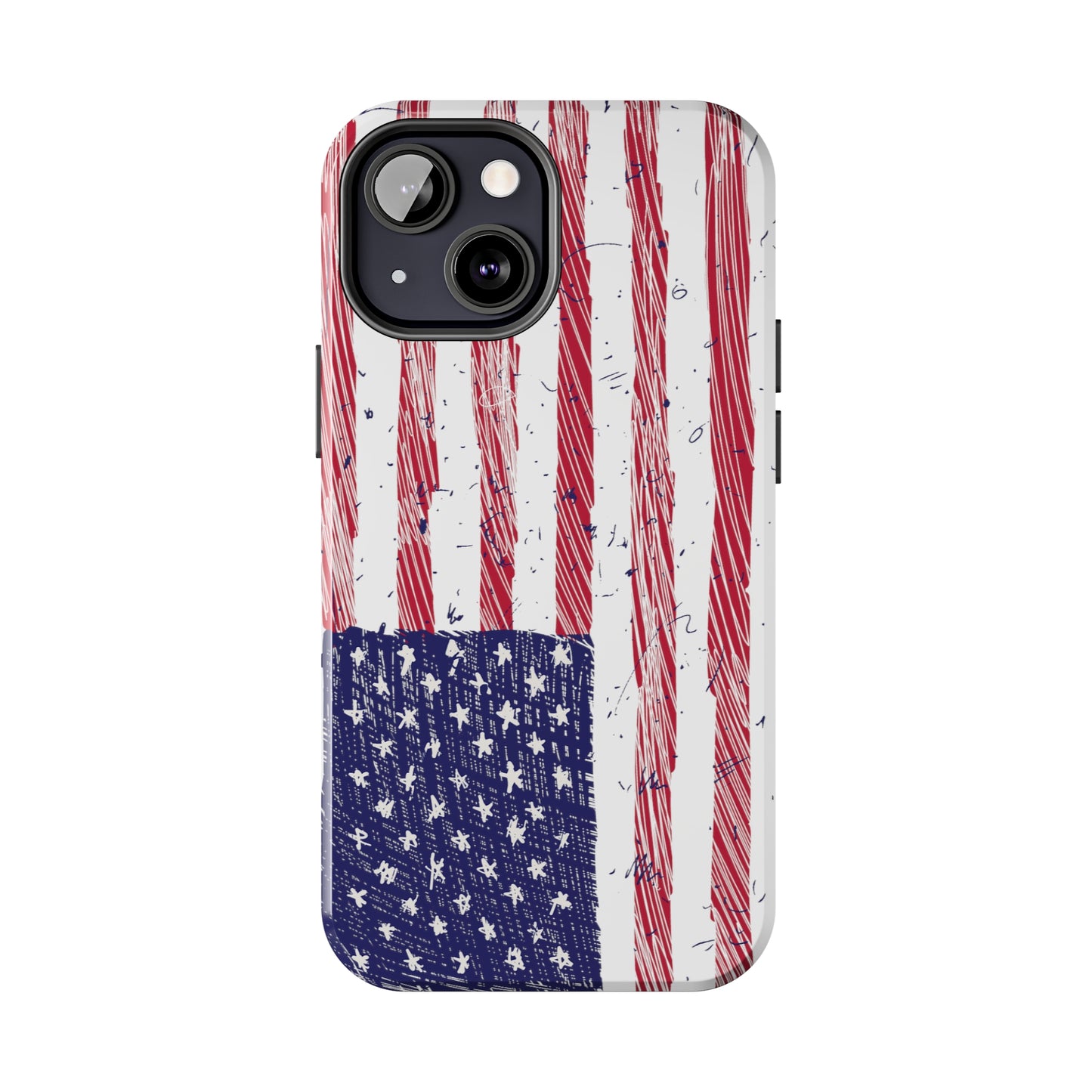 Tough Phone Cases - American Flag Illustration