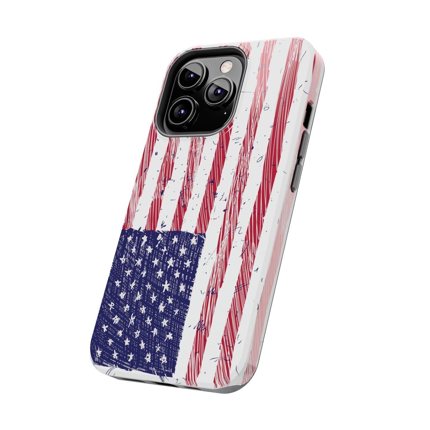 Tough Phone Cases - American Flag Illustration