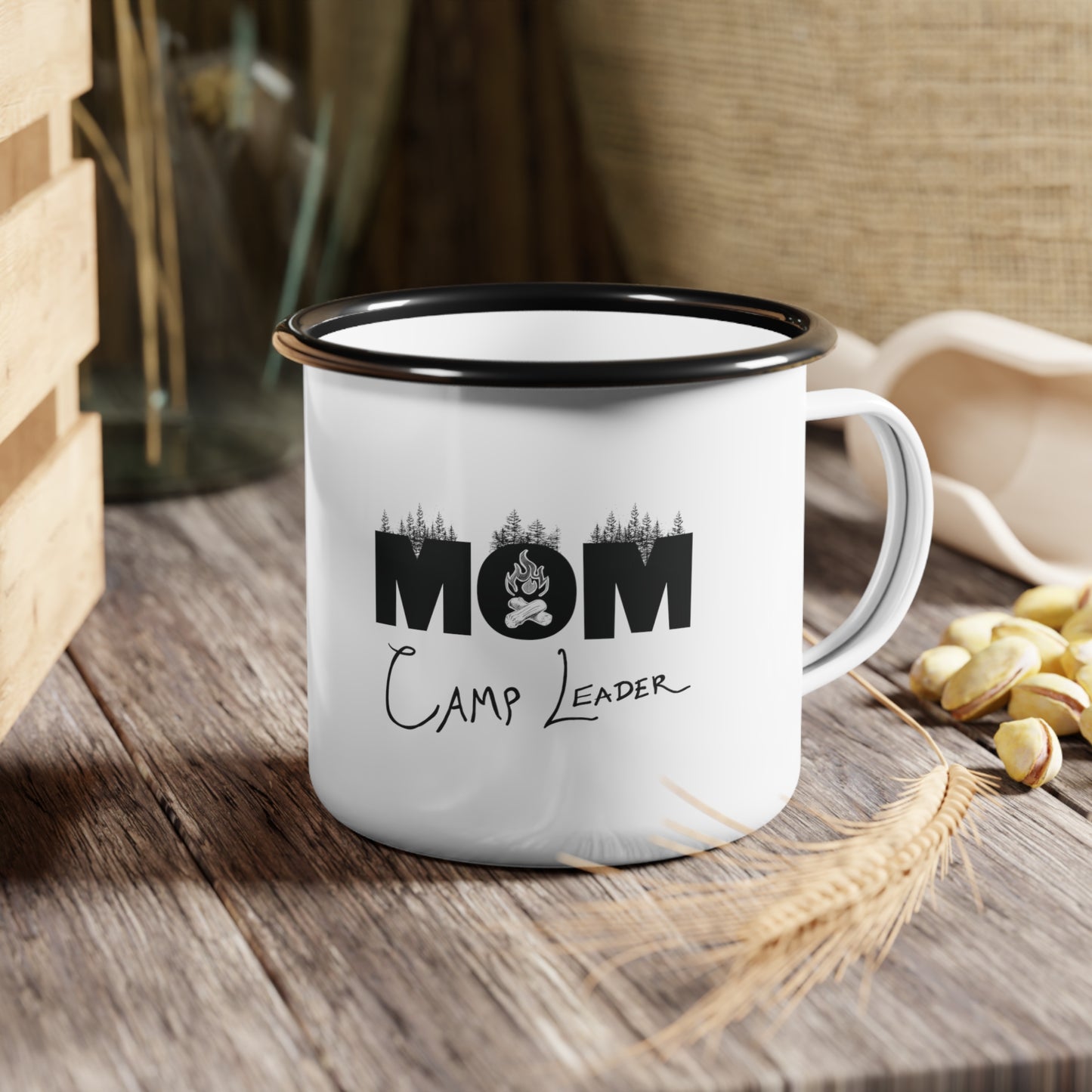 Mom Camp Leader — Enamel Camp Cup