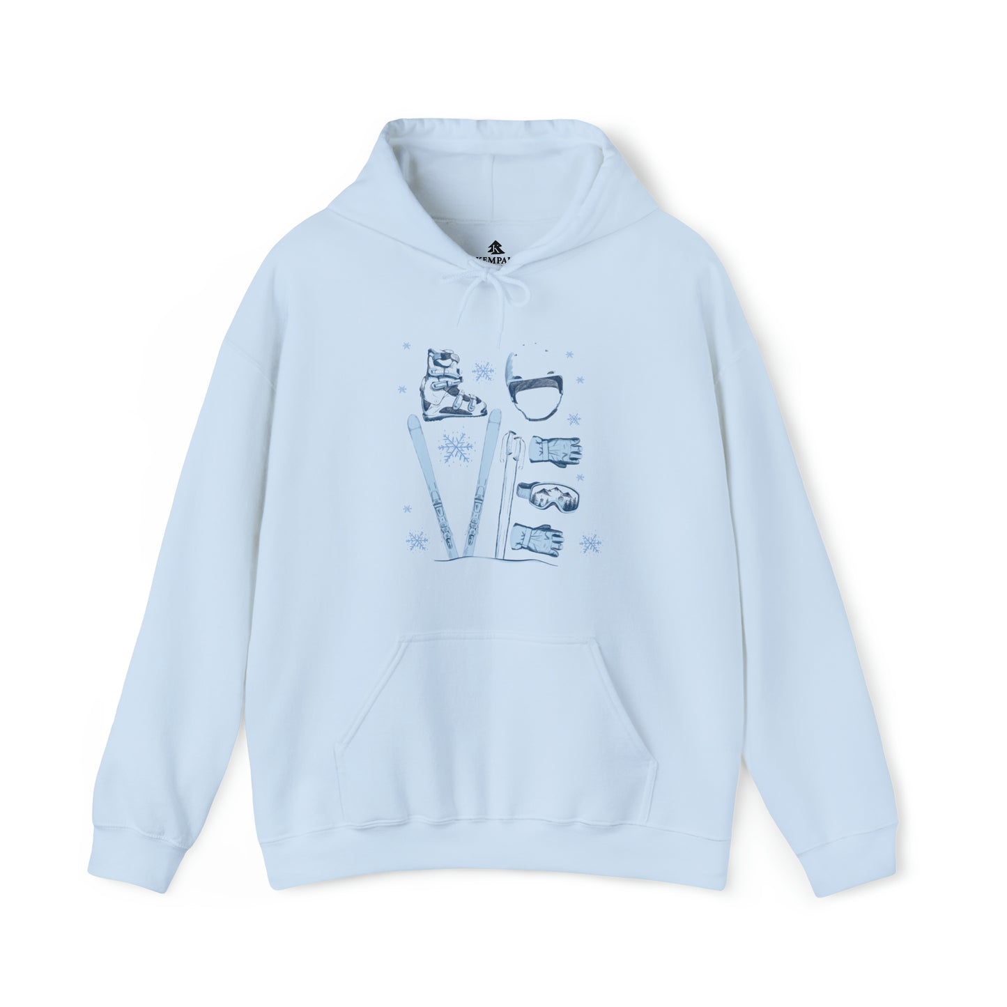 ⛷️❤️  Ski "LOVE" Graphic - Adult Hoodie