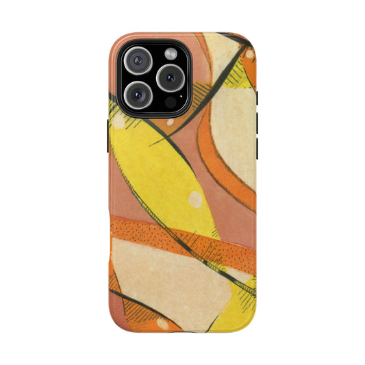 Vibrant Monotype Print Phone Case – Unique, Artistic & Durable Protection