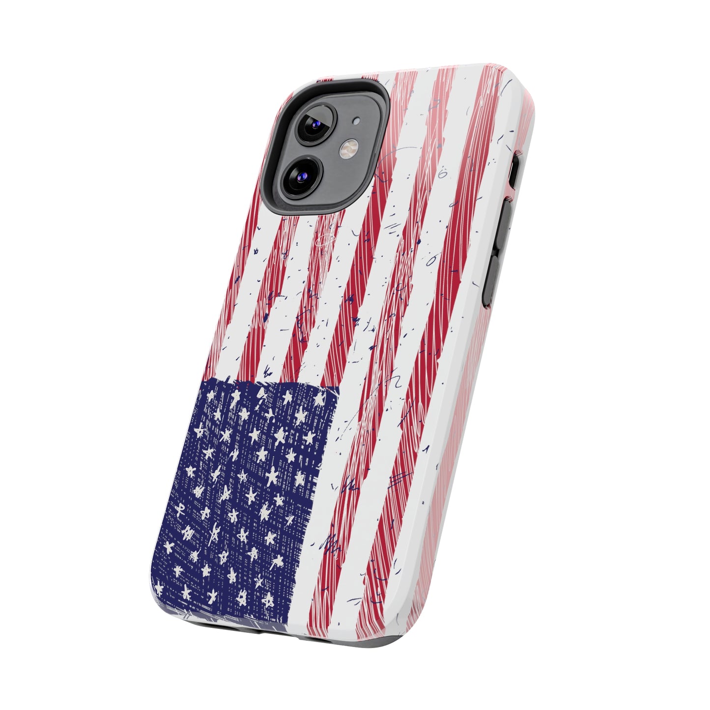 Tough Phone Cases - American Flag Illustration