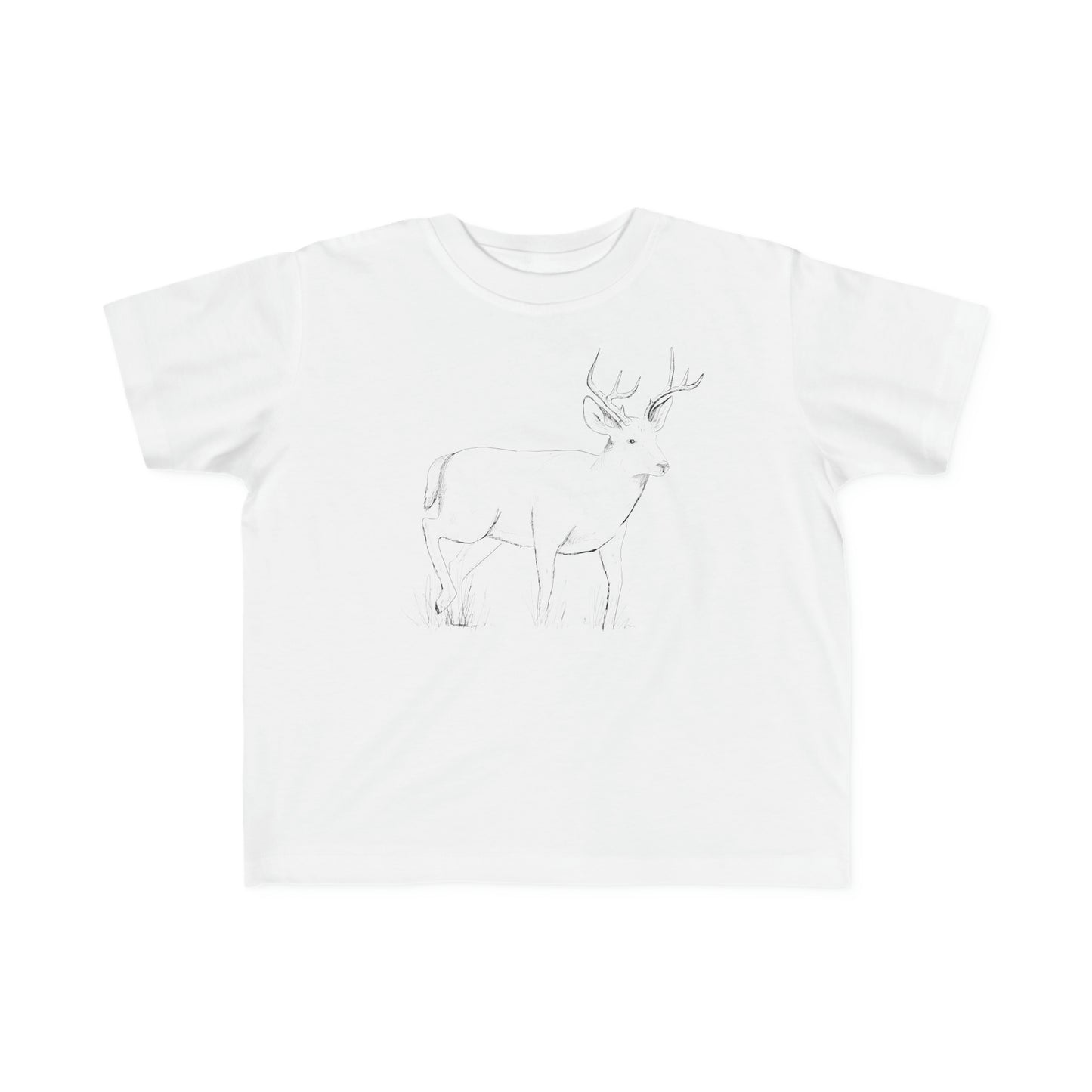 Whitetail Deer Graphic - Toddler's Cotton Tee