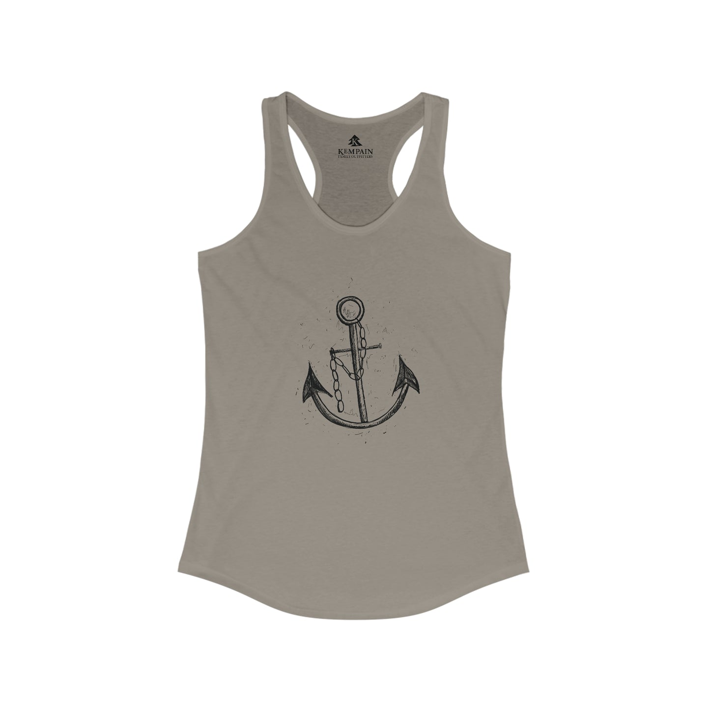 ⚓ Ship Anchor Graphic Racerback Tank Top