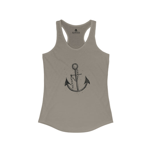 ⚓ Ship Anchor Graphic Racerback Tank Top