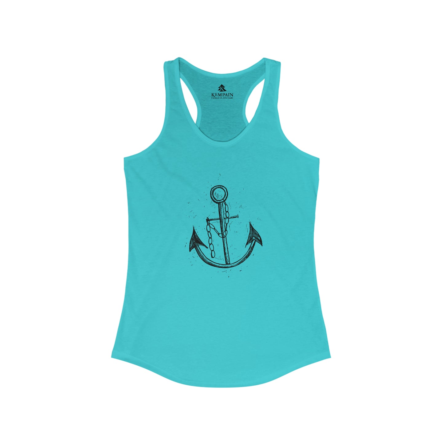 ⚓ Ship Anchor Graphic Racerback Tank Top