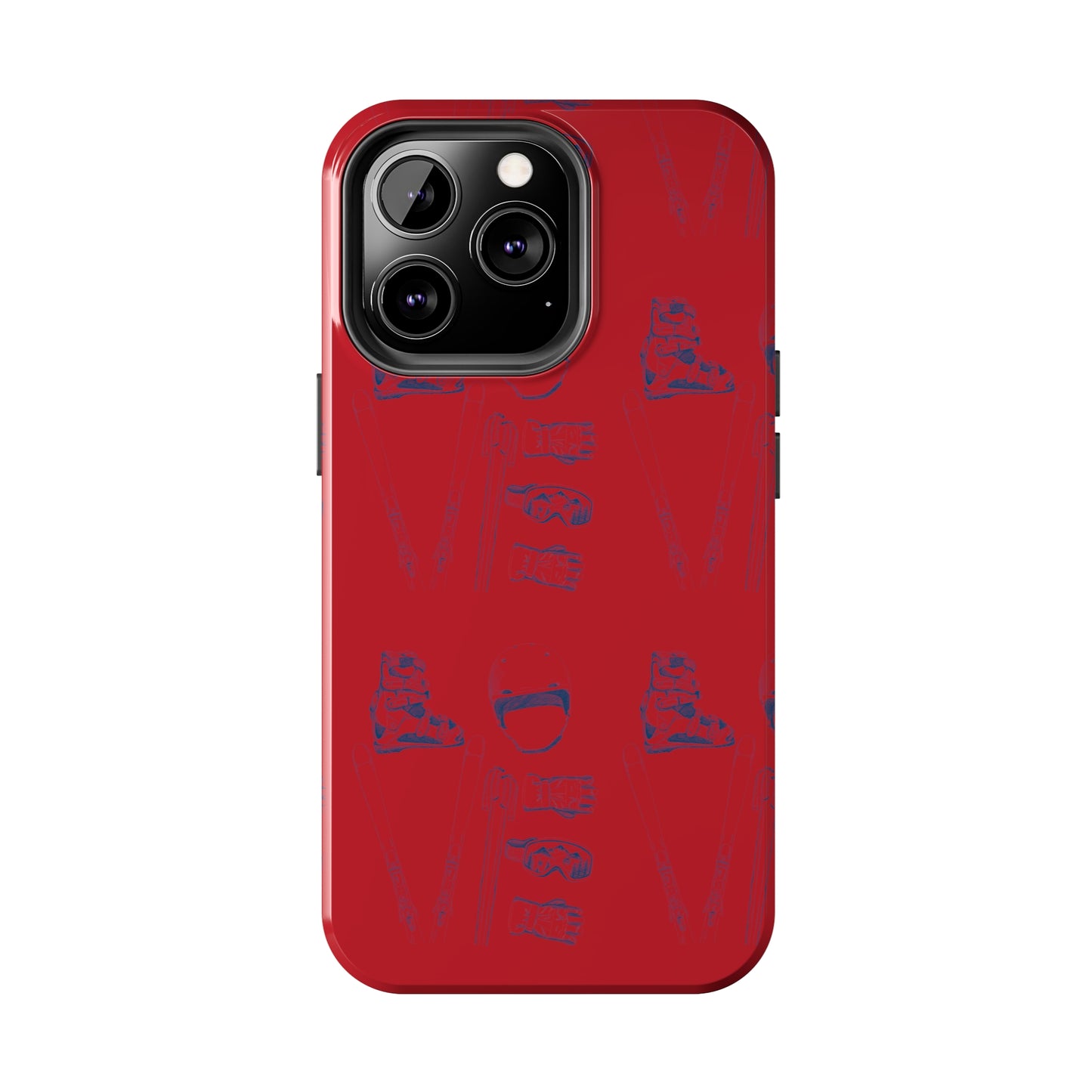 Tough Phone Cases — Ski "LOVE" Pattern