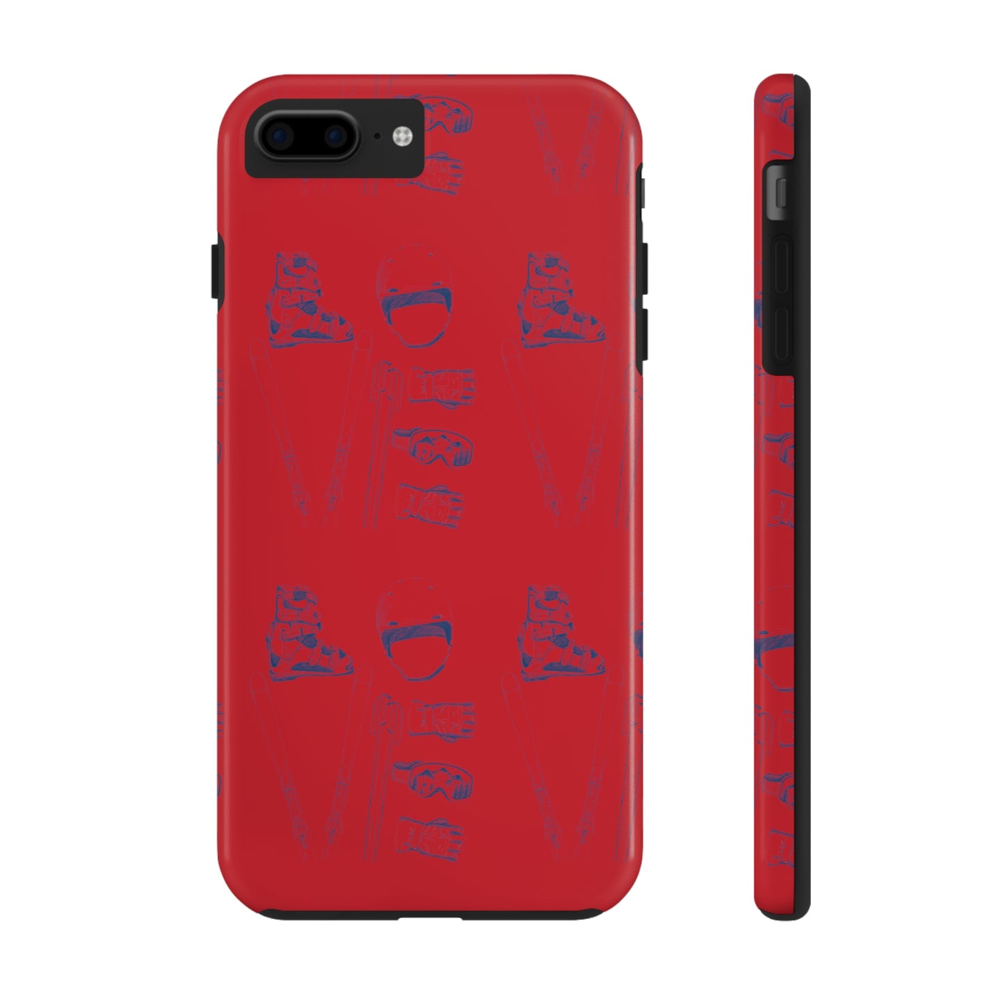 Tough Phone Cases — Ski "LOVE" Pattern