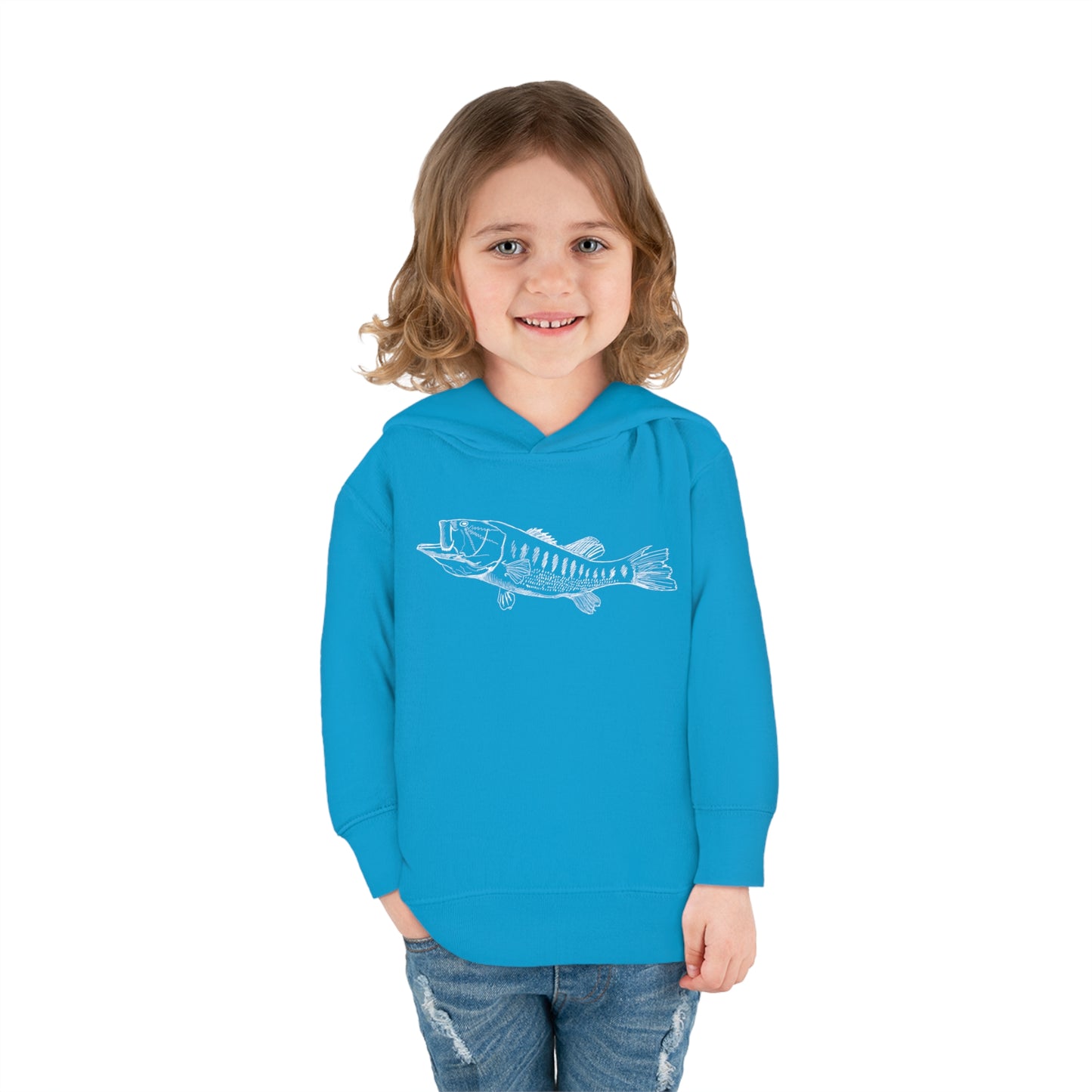 🎣 Largemouth Bass Graphic - Toddler Hoodie