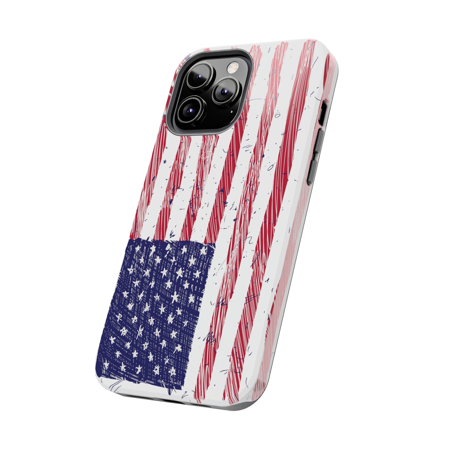 Tough Phone Cases - American Flag Illustration