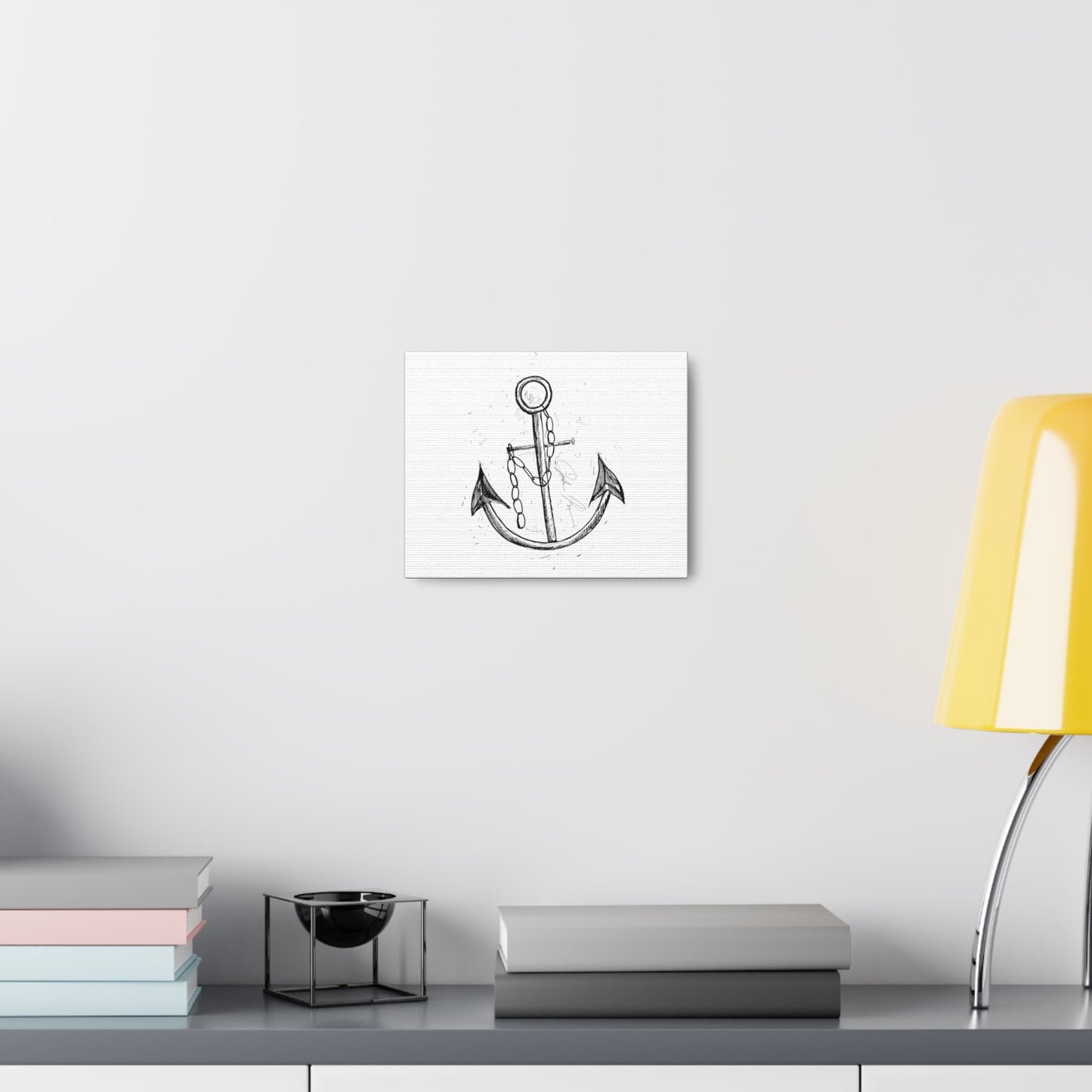 Ship Anchor Illustration - Canvas Gallery Wrap