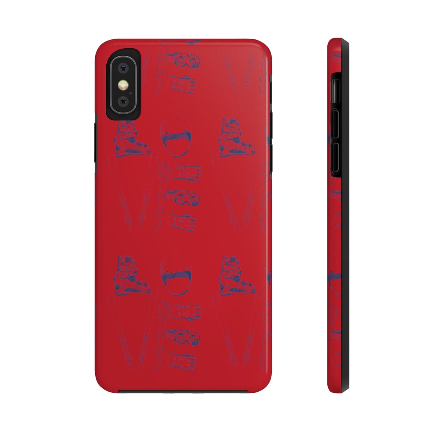 Tough Phone Cases — Ski "LOVE" Pattern