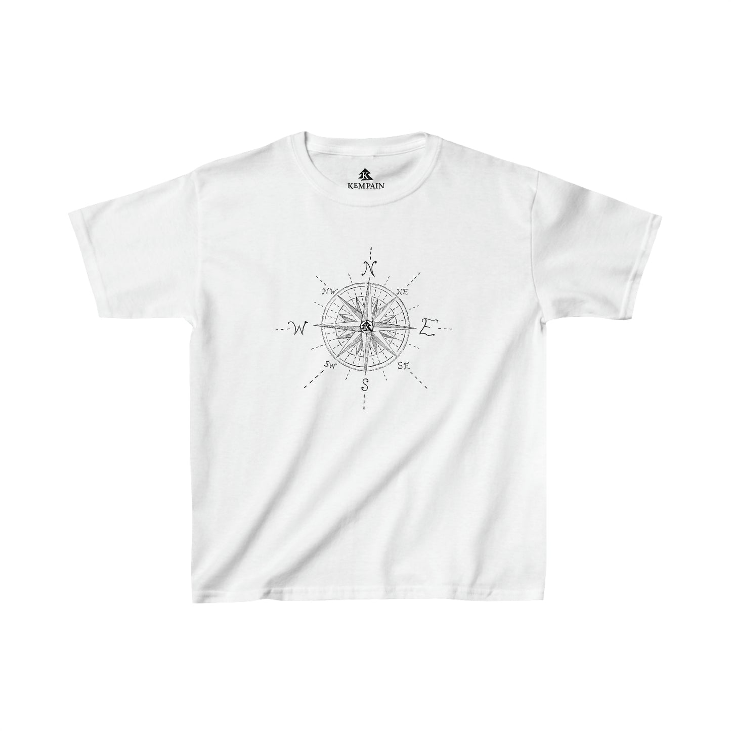 🧭 Compass Rose Graphic - Kids' Cotton Tee