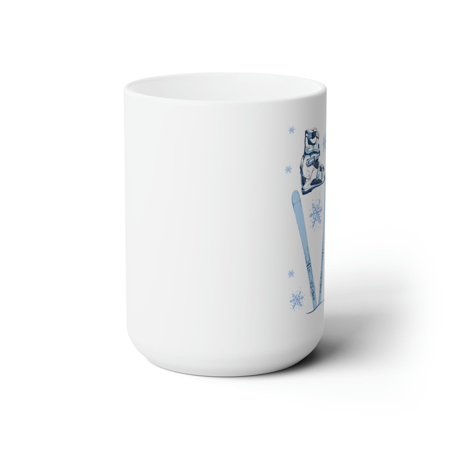 ⛷️❤️  Ski "LOVE" Graphic - Ceramic Mug 15oz - Ski "LOVE"