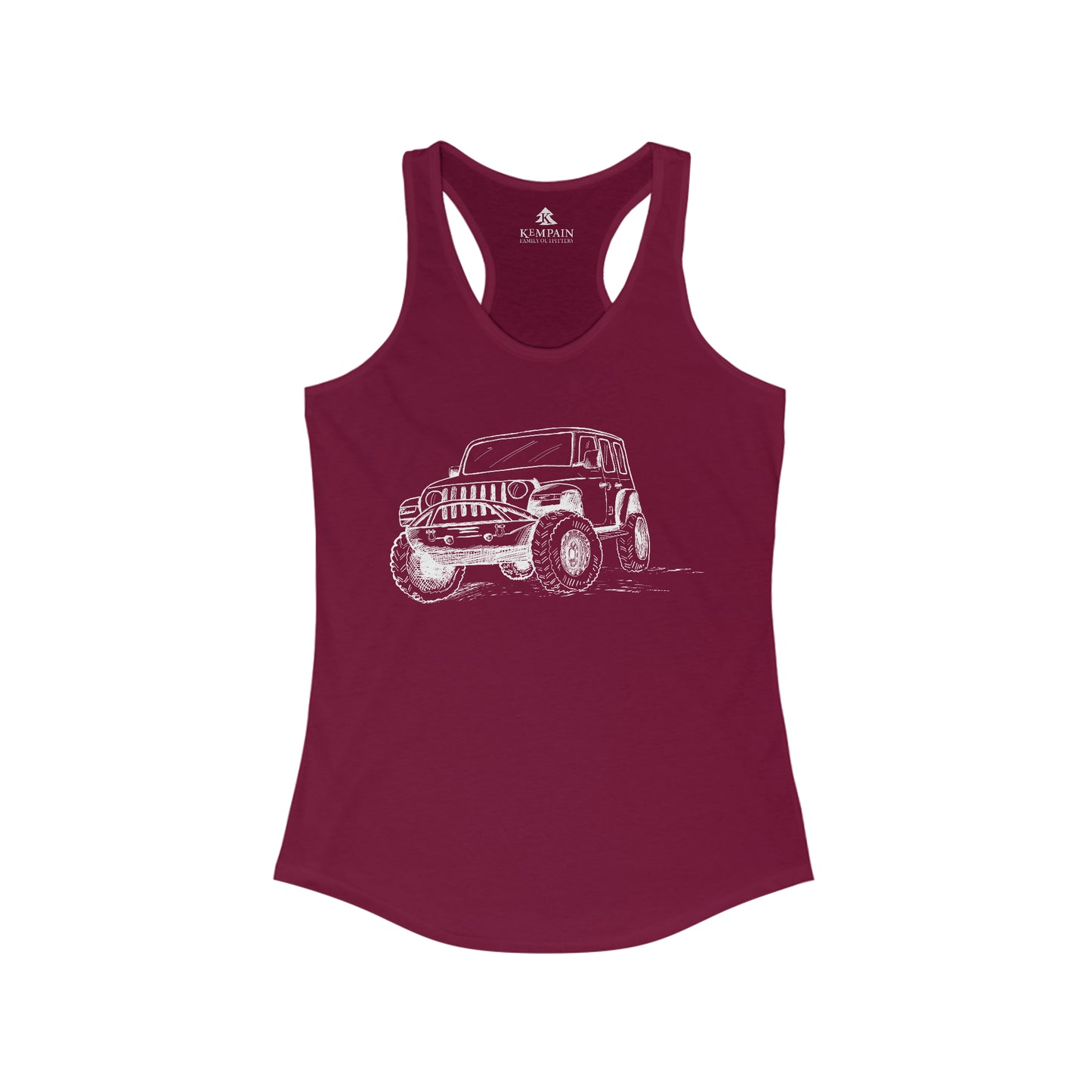 🚙 Off-Road Vehicle Graphic Racerback Tank Top