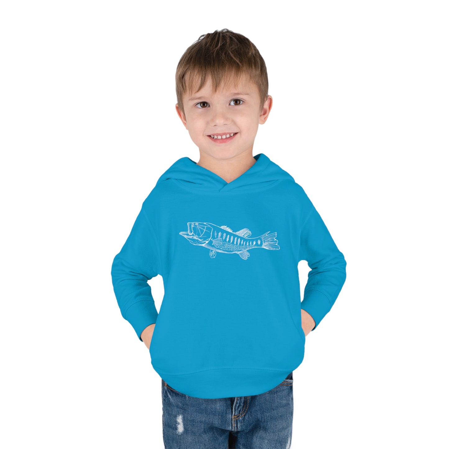 🎣 Largemouth Bass Graphic - Toddler Hoodie