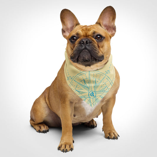 Pet Bandana - Compass Rose Illustration - Match Your Pet!