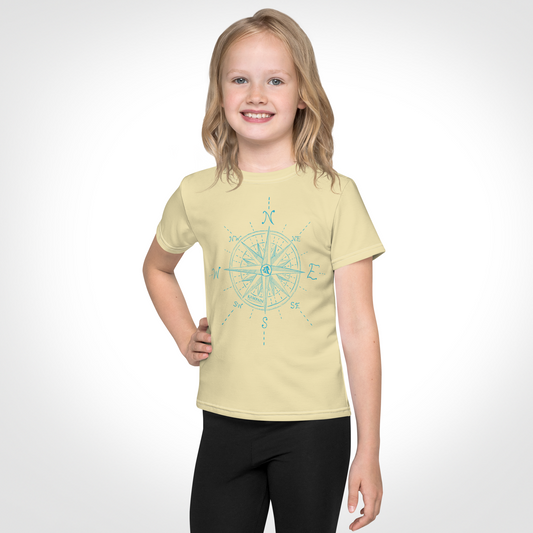 🧭 Compass Rose Graphic - Toddler Mid-Weight Jersey