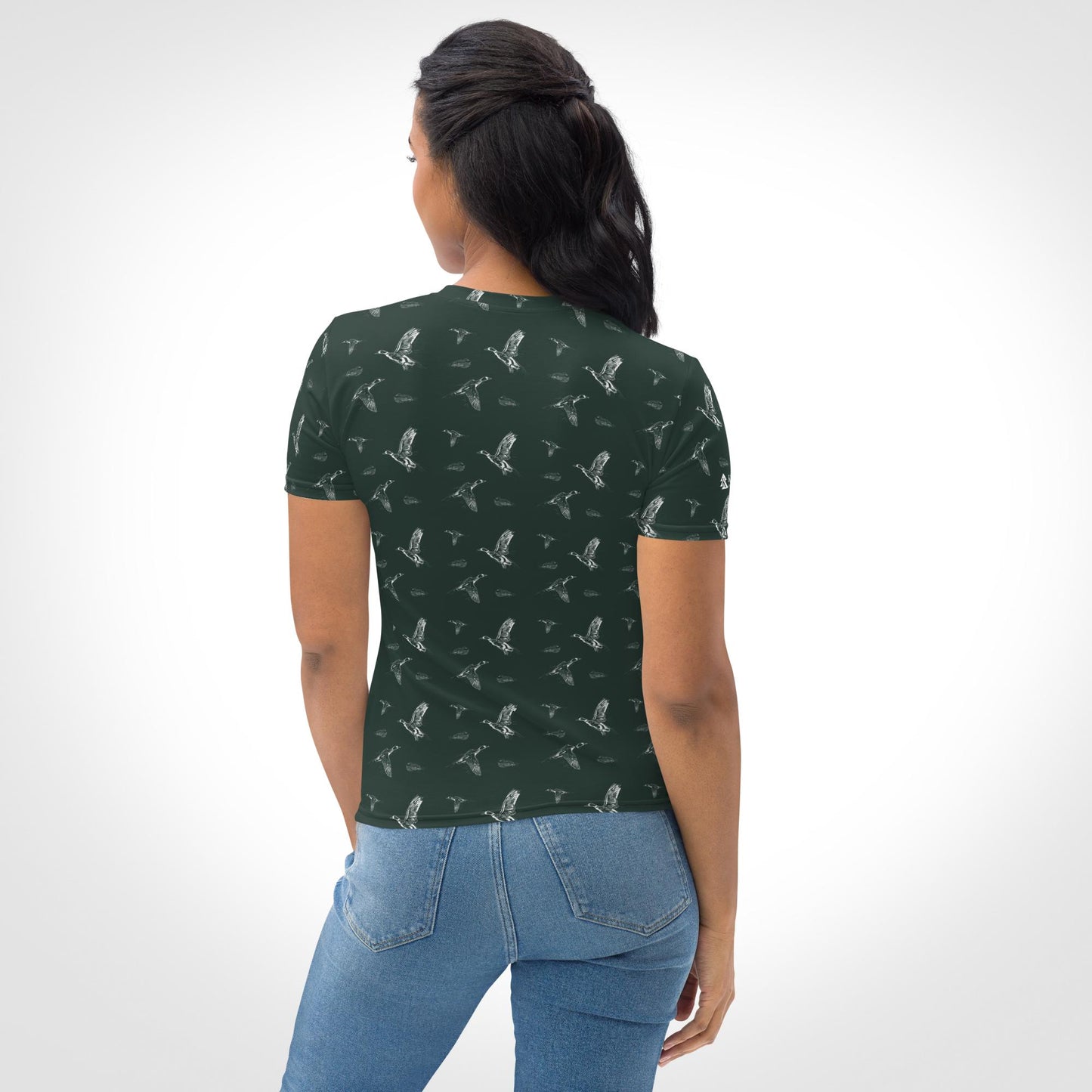 🦆  Flying Duck Pattern - Women's Mid-Weight Jersey