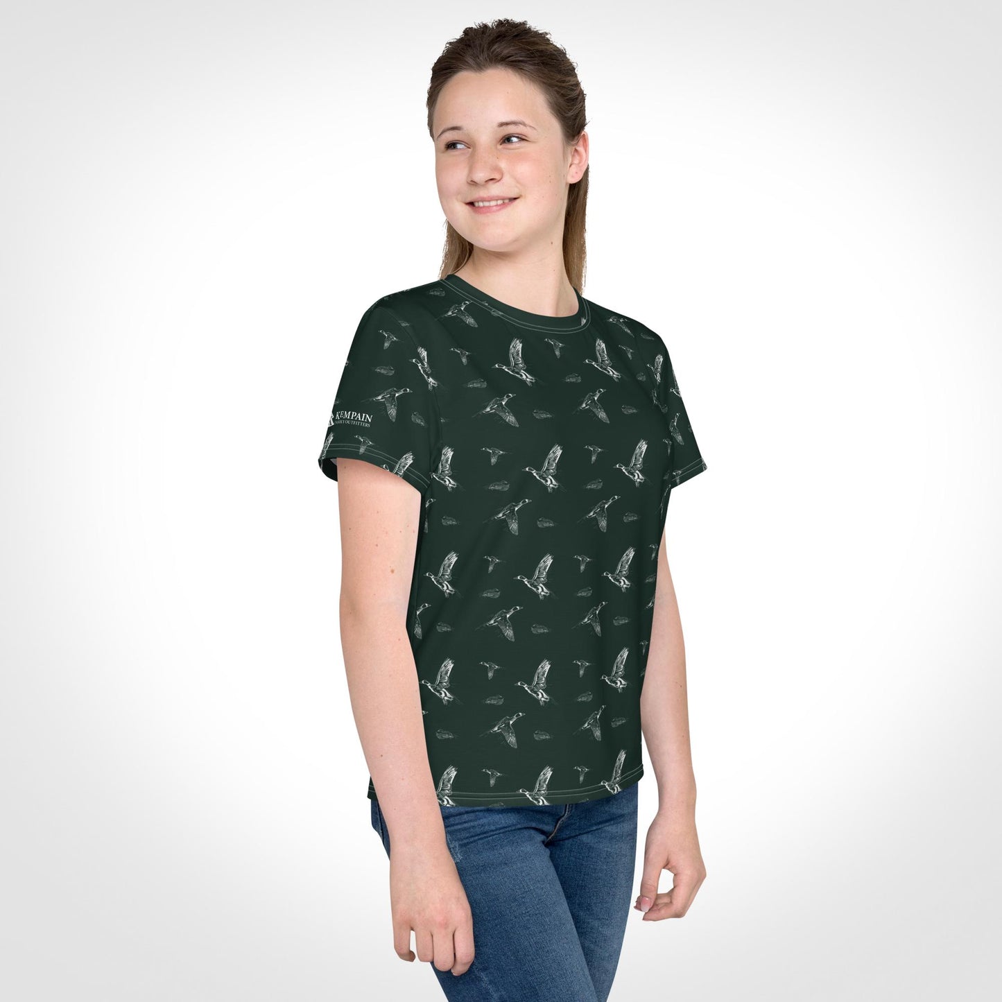 🦆  Flying Ducks Pattern Graphic - Kid's Mid-Weight Jersey