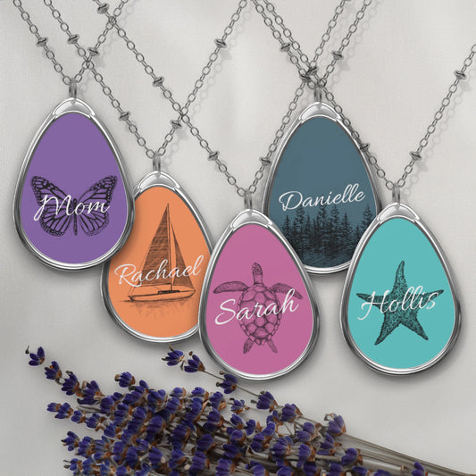 Personalized Oval Necklace