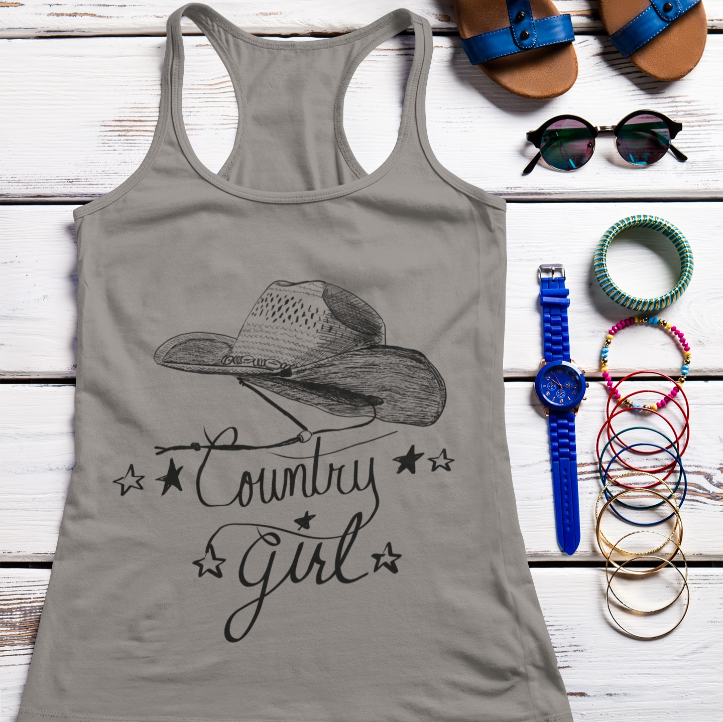 Country Girl Racerback Tank